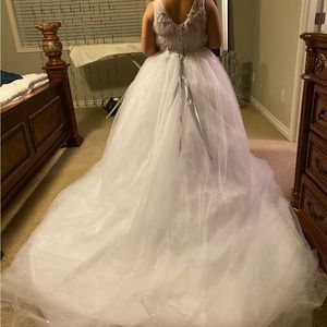 Brides wedding dress